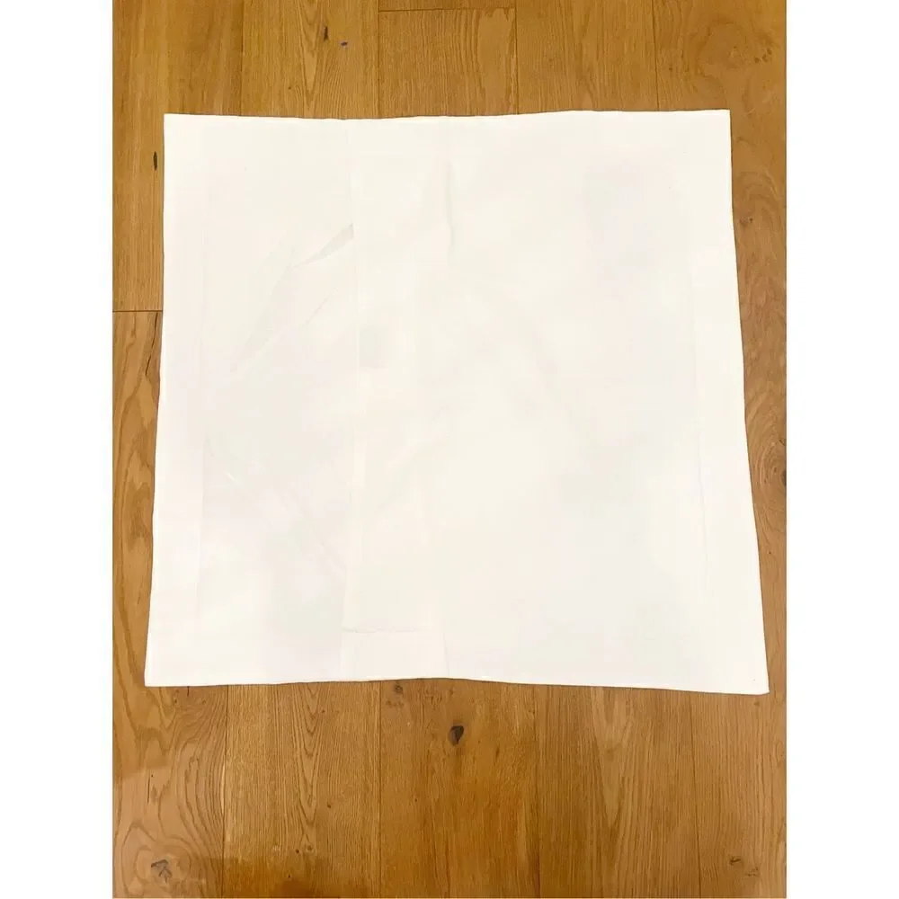 Jane Wilner Haute Couture Linens European Pillow Sham Cotton Pique Monogrammed